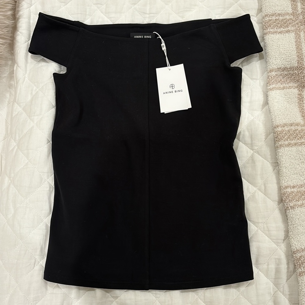 ANINE BING: Sara Off the Shoulder Top - Picture 3 of 5